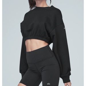 Alo devotion crew neck sweatshirt NWT